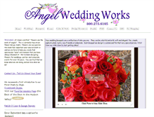 Tablet Screenshot of angelweddingworks.com